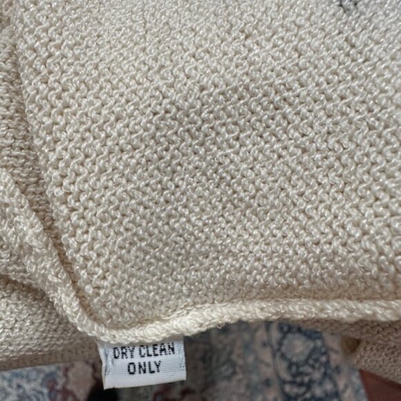 St. John Nylon Off White/ Black Evening Jacket Size Petite - Picture 9 of 9